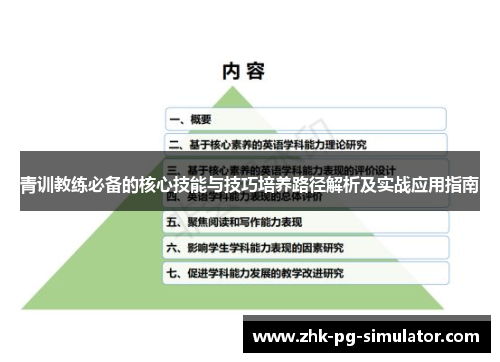 青训教练必备的核心技能与技巧培养路径解析及实战应用指南